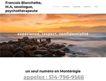 Tablet Screenshot of francoisblanchette.com